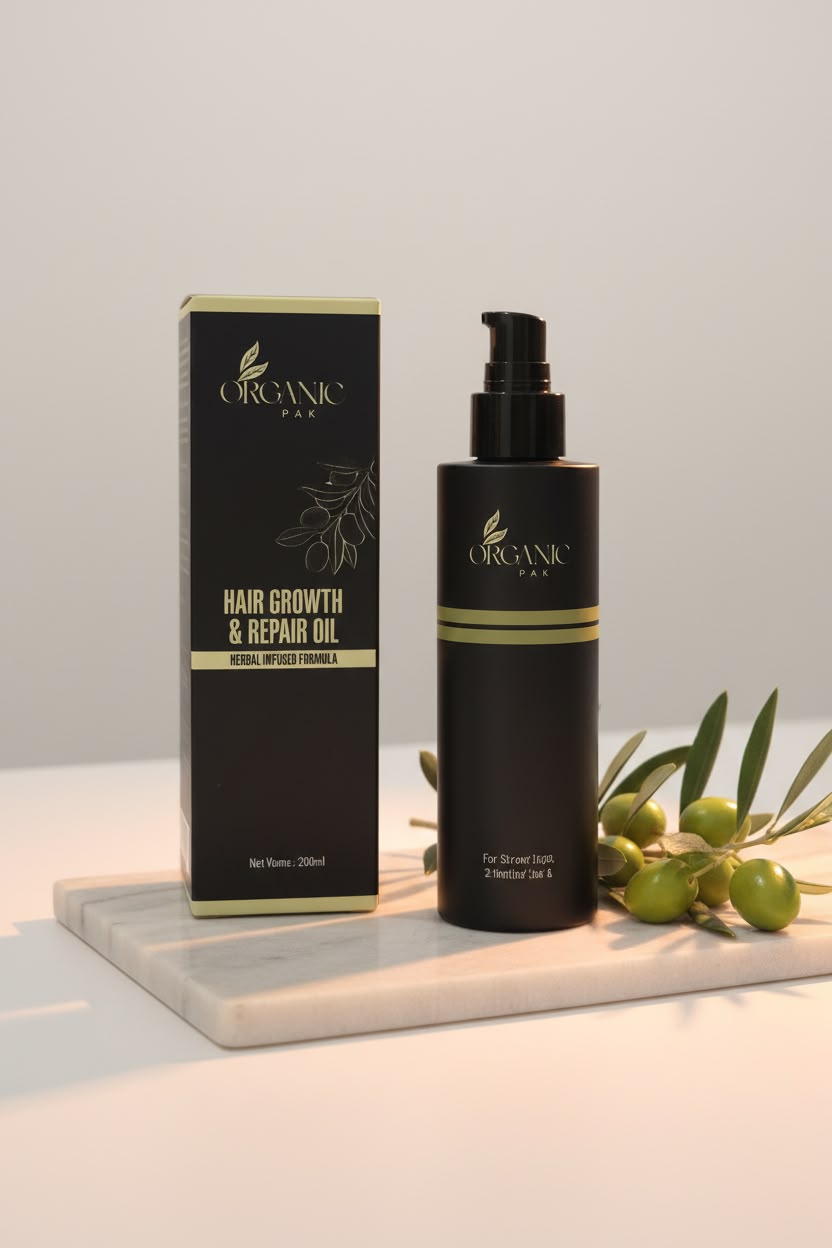 Organic Pak Hair Growth & Repair Oil | 100% Natural Herbal Hair Oil | 200ml
