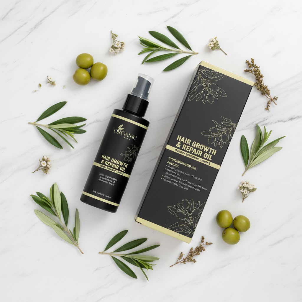 Organic Pak Hair Growth & Repair Oil | 100% Natural Herbal Hair Oil | 200ml