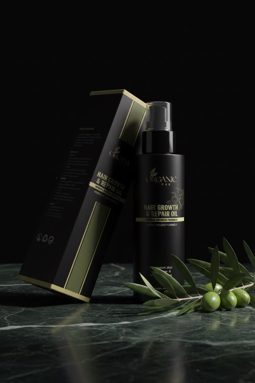 Organic Pak Hair Growth & Repair Oil | 100% Natural Herbal Hair Oil | 200ml