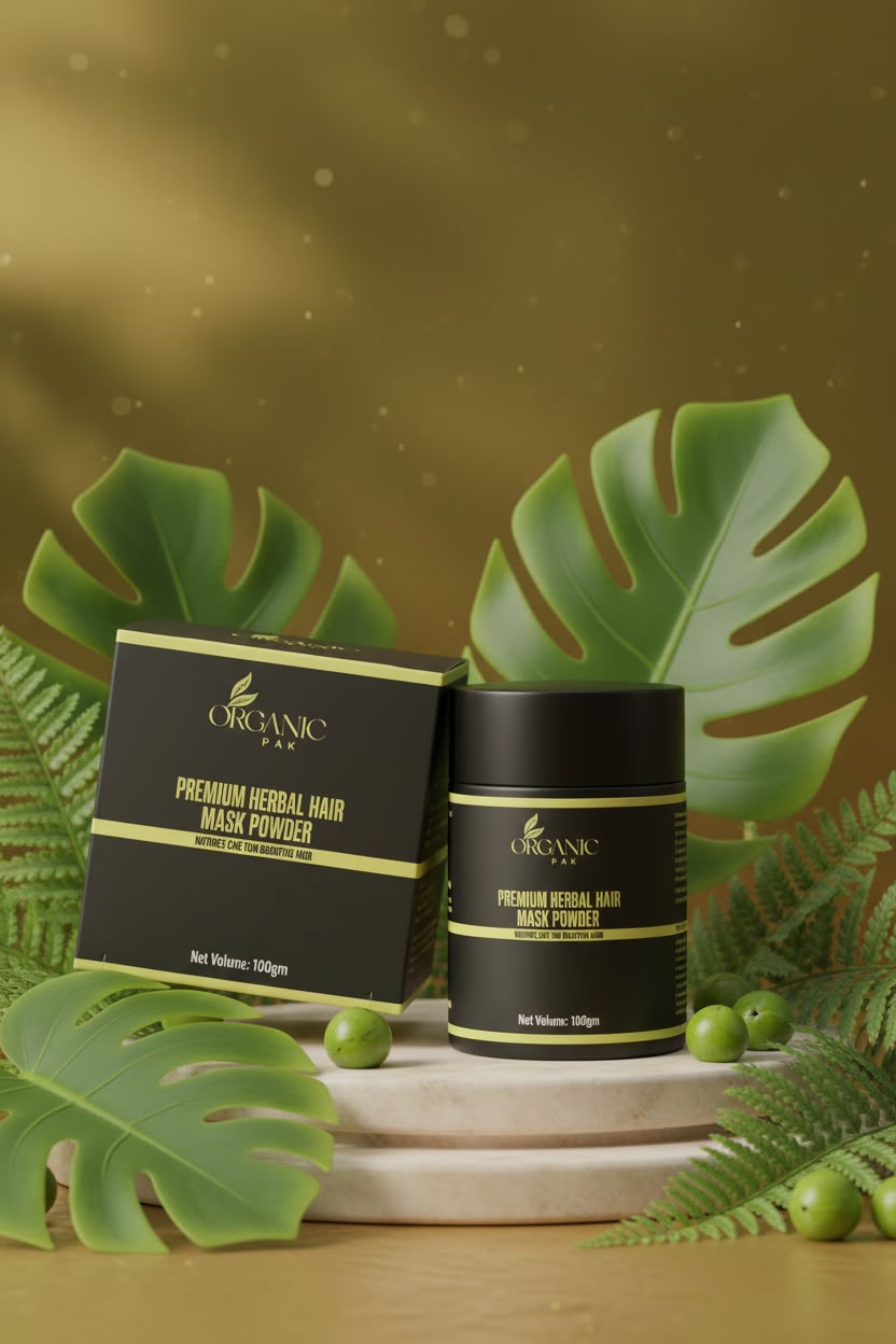 Organic Pak Premium Herbal Hair Mask Powder | 100% Natural Hair Treatment | 100g